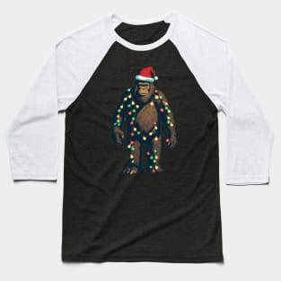 Christmas bigfoot yeti design Baseball T-Shirt